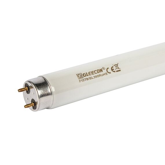 Лампочка ультрафиолетовая запасная 15W GLEECON ORIGINAL F15T8 BL безосколочная – фото 1